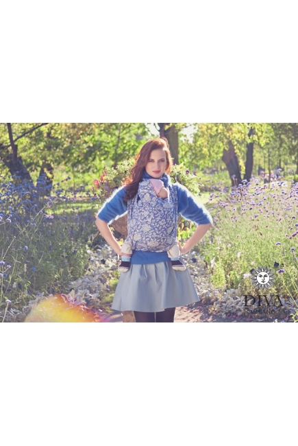 Эрго-рюкзак для новорожденных Diva Milano Rose Azzurro Simple One!