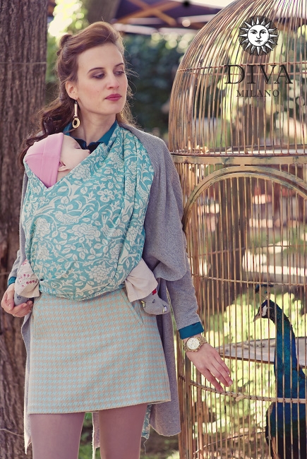 Эрго-рюкзак Diva Milano Rose Mare Simple One! со льном