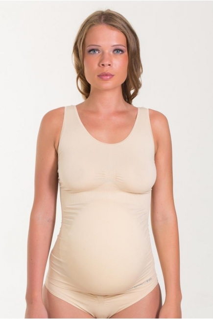 Топ для беременных бесшовный, бежевый