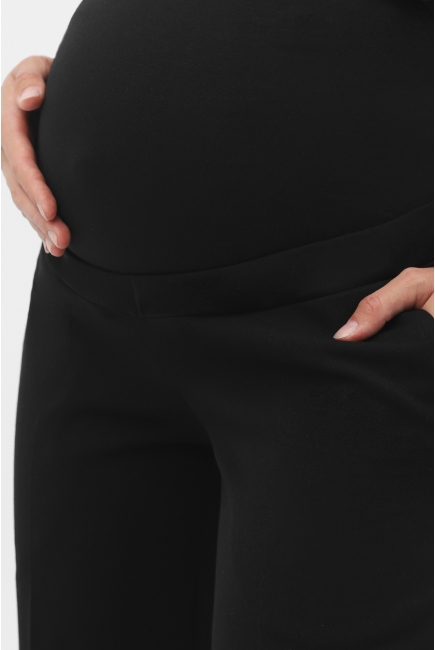 Брюки для беременных и родивших классические, черные