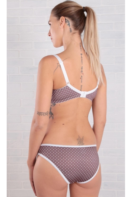 Бюстгальтер для кормления и беременных Viola, горох в шоколаде