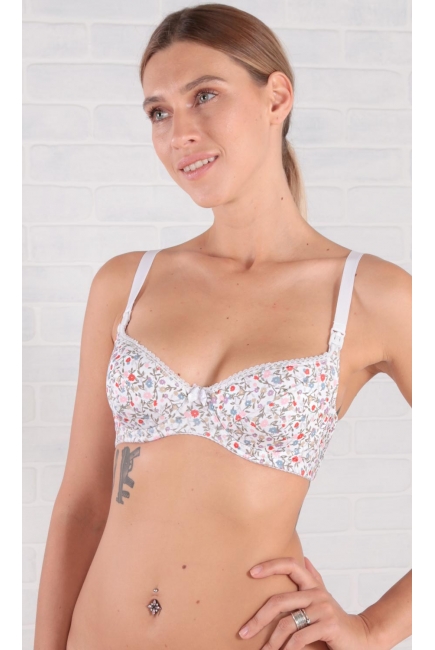 Бюстгальтер для кормления и беременных Viola, цветы