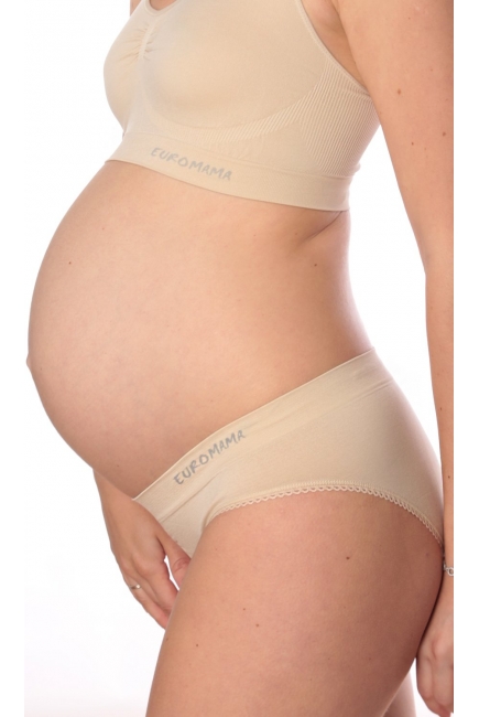Трусы для беременных и после родов бесшовные Universal (низкие), бежевый