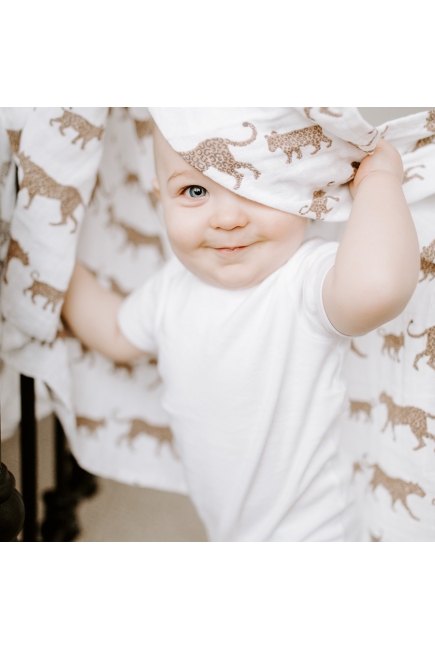 Муслиновые пеленки для новорожденных Aden&Anais, большие, набор 4, Hear me roar