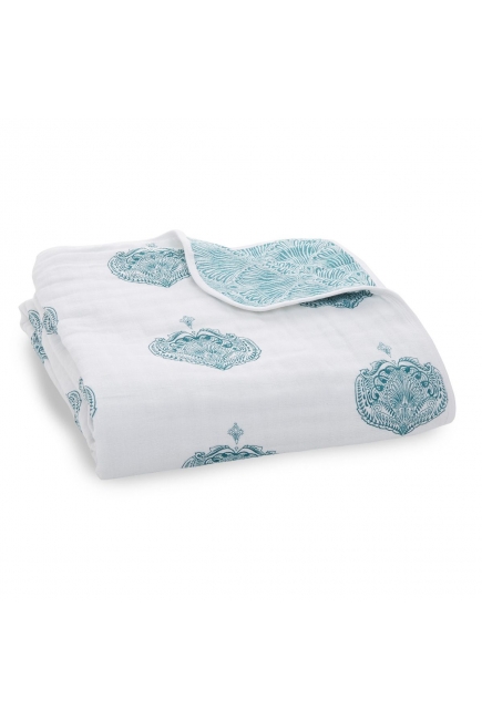 Одеяло муслиновое Aden&Anais, Paisley teal