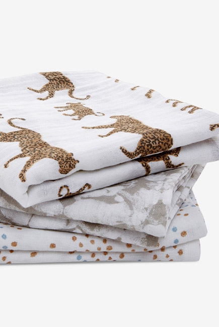 Муслиновые пеленки Aden&Anais для новорожденных средние, набор 3, Hear me roa