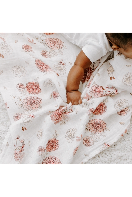 Муслиновая пеленка для новорожденных Aden Anais, Dahlias