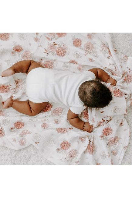 Муслиновая пеленка для новорожденных Aden Anais, Dahlias