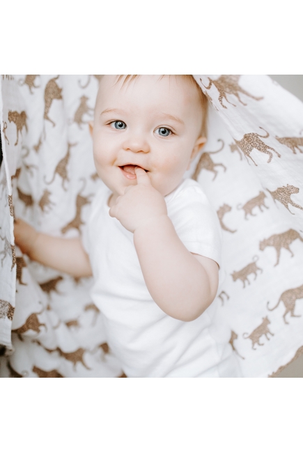 Муслиновая пеленка для новорожденных Aden Anais, Hear me roar