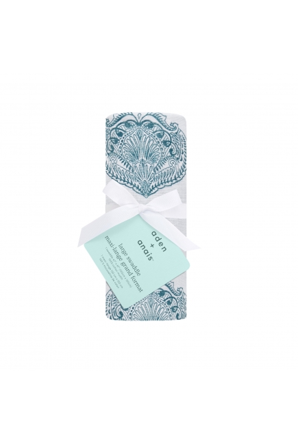 Муслиновая пеленка для новорожденных Aden Anais, Paisley teal