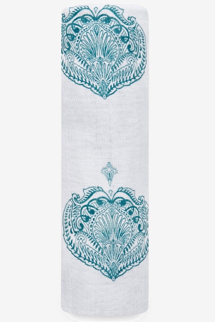 Муслиновая пеленка для новорожденных Aden Anais, Paisley teal
