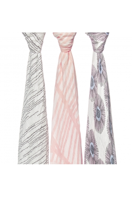 Пеленки бамбуковые для новорожденных Aden&Anais большие, набор 3, Island getaway