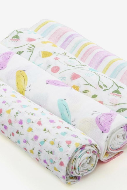Муслиновые пеленки Aden by Aden&Anais, большие, набор 4, Spring awakening