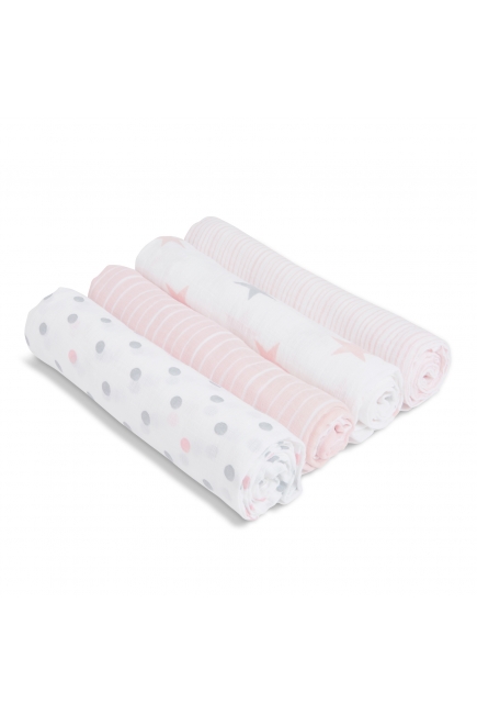 Муслиновые пеленки Aden by Aden&Anais, большие, набор 4, Doll