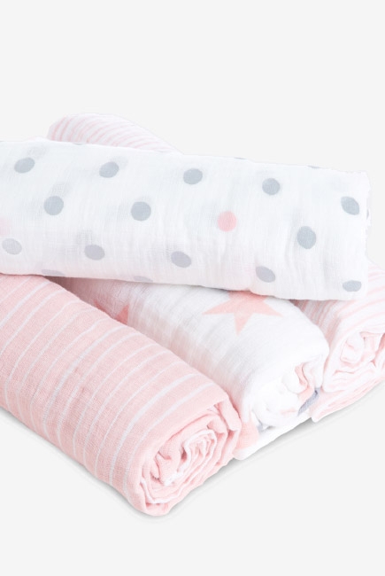 Муслиновые пеленки Aden by Aden&Anais, большие, набор 4, Doll