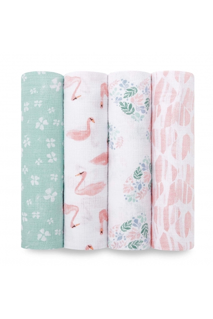 Муслиновые пеленки Aden by Aden&Anais, большие, набор 4, Briar rose