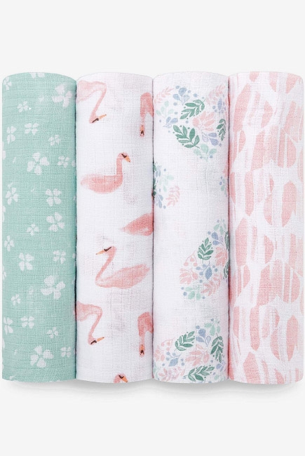 Муслиновые пеленки Aden by Aden&Anais, большие, набор 4, Briar rose