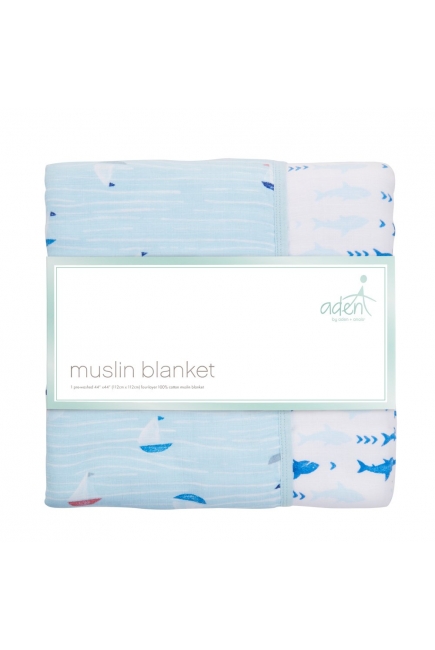 Муслиновое одеяло Aden by Aden Anais, Making waves - sailboats
