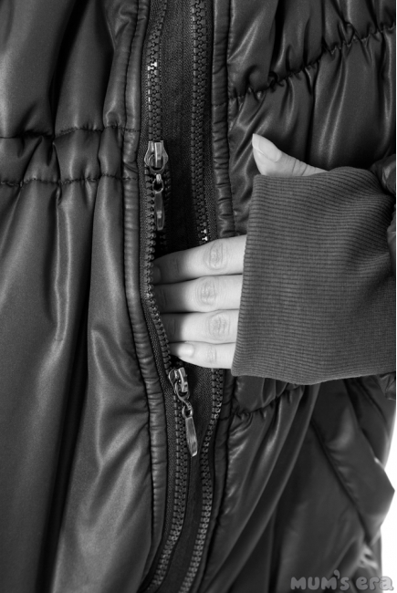 Слингокуртка зимняя Tepla 3в1, графит