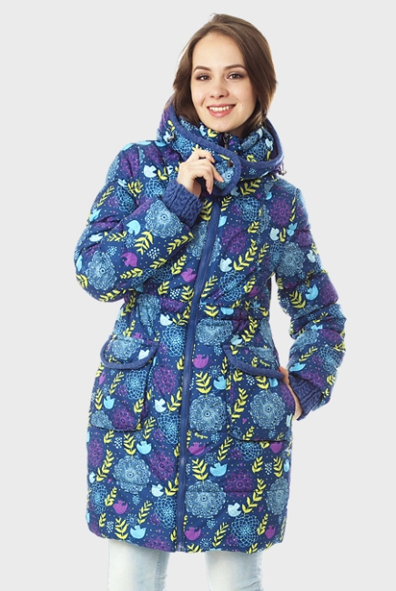 Зимняя слингокуртка Gerda 3в1, индиго