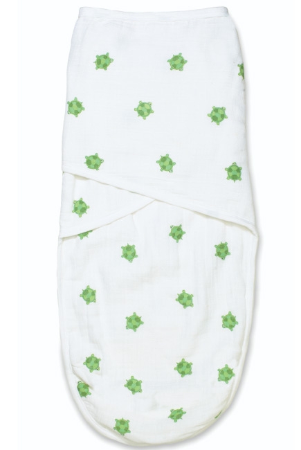 Пеленка кокон для новорожденных муслиновая на кнопках Aden&Anais,Lifesa hoot turtle