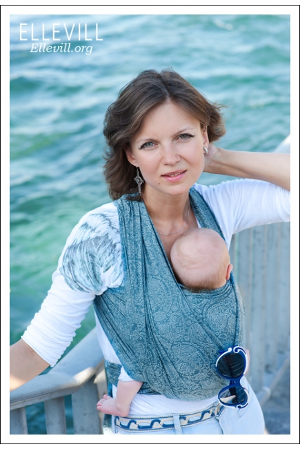 Эрго-рюкзак Diva Ellevill Paisley Ink Simple One! с бамбуком и льном