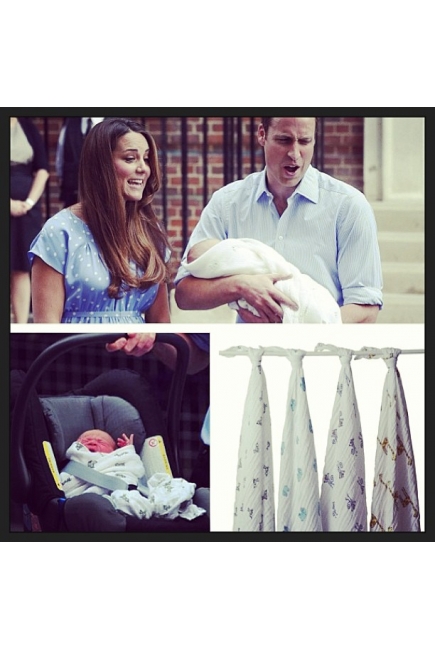 Aden&Anais набор 4 больших муслиновых пеленок, Jungle Jam (джунгли)