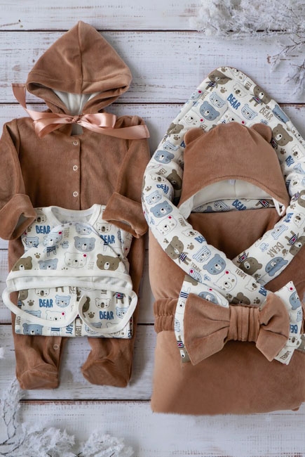 Комплект на выписку зимний, Teddy (6 предметов)