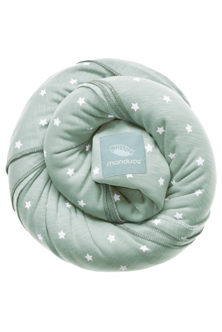 Слинг-шарф трикотажный Manduca, Limited Edition, Little Stars Mint