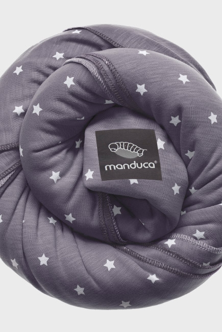 Слинг-шарф трикотажный Manduca, Limited Edition, Little Stars Slate