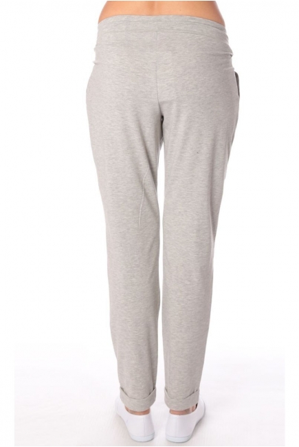 Брюки для беременных и родивших полуспорт, серый меланж