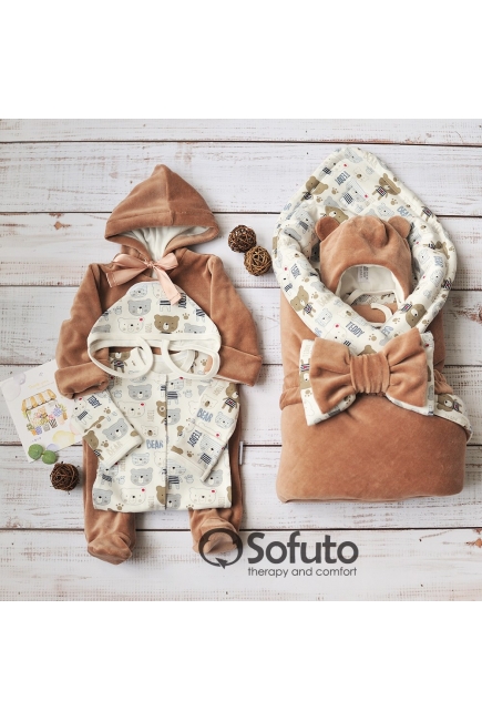 Комплект на выписку демисезонный, Teddy (6 предметов)