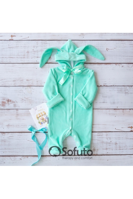 Комплект на выписку демисезонный, Bunny mint (6 предметов)