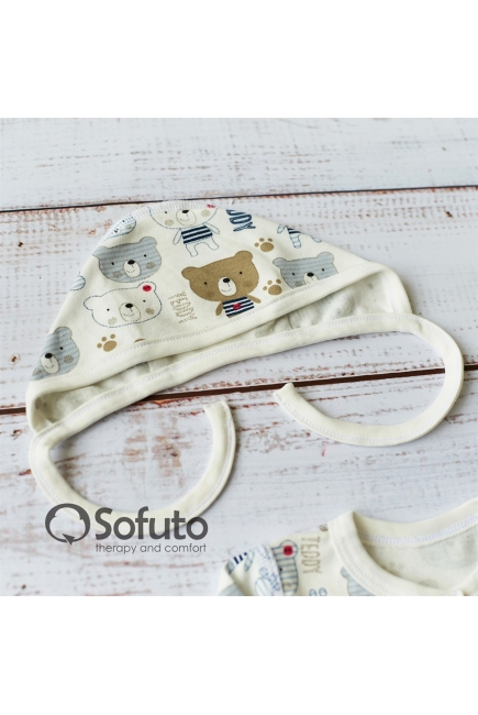 Комплект на выписку демисезонный швами наружу, Teddy (6 предметов)