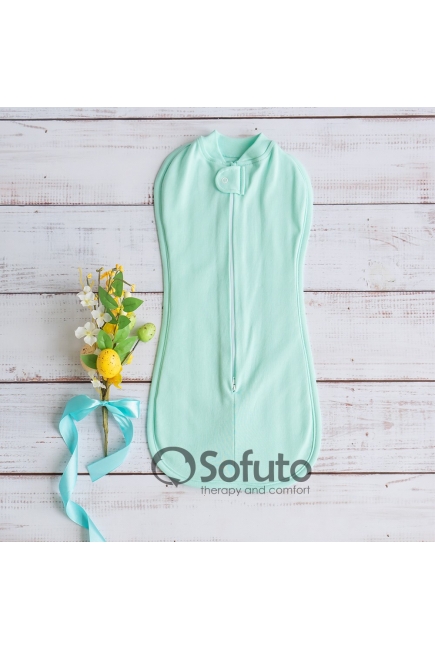 Комплект пеленок-коконов для новорожденных, Mint Bunny