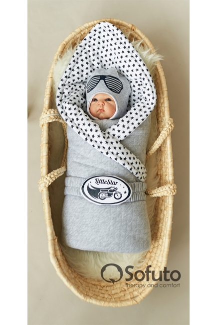 Комплект на выписку демисезонный, Black Stars(6 предметов)