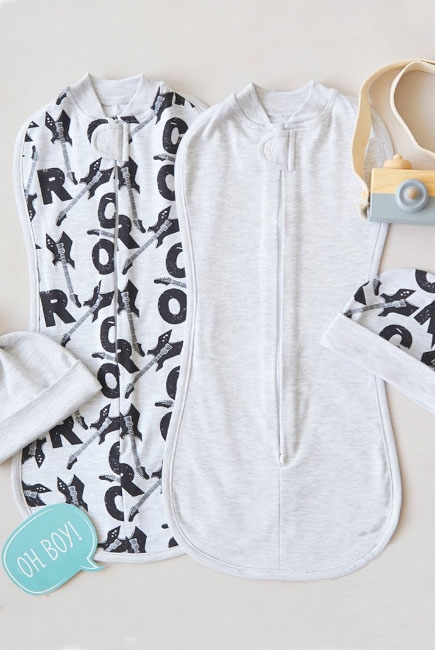 Комплект пеленок-коконов утепленный, Rock