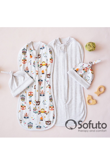 Комплект пеленок-коконов для новорожденных, Indians