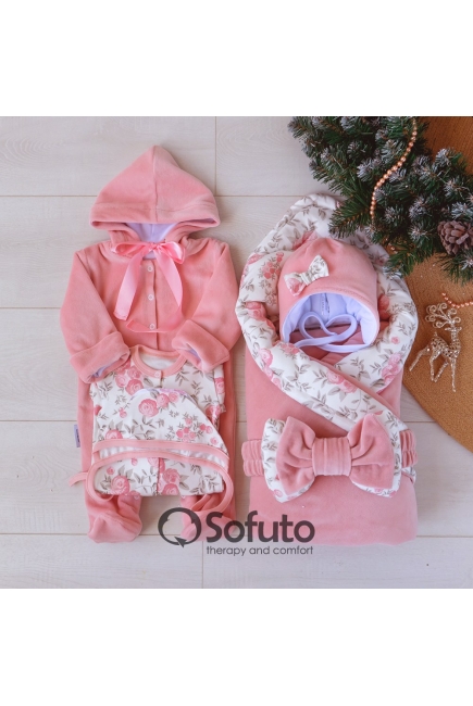 Комплект на выписку зимний, Vintage Poudre (6 предметов)