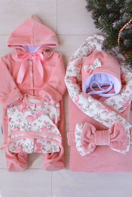 Комплект на выписку зимний, Vintage Poudre (6 предметов)