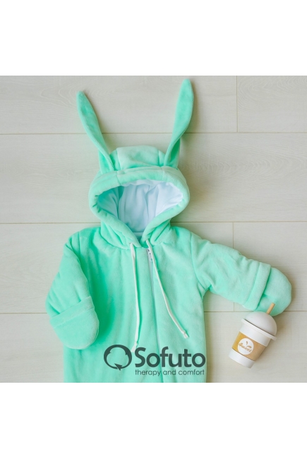 Комплект на выписку холодная зима, Bunny Mint (6 предметов)