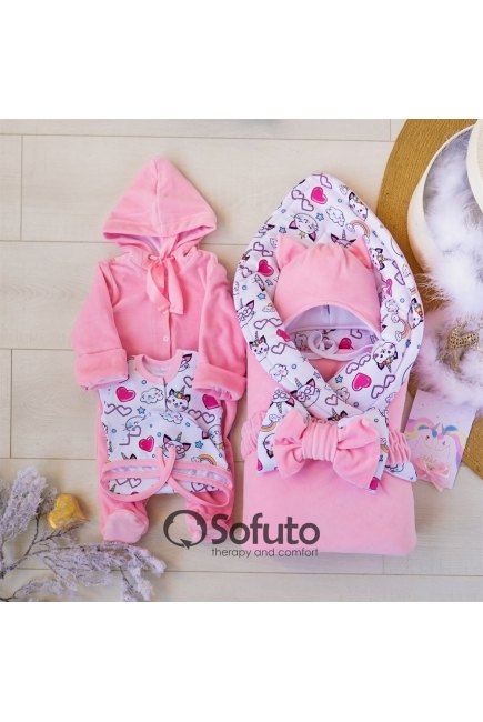 Комплект на выписку зимний, Caticorn (6 предметов)