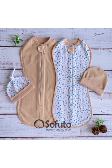 Комплект пеленок-коконов для новорожденных утепленный, Balloons