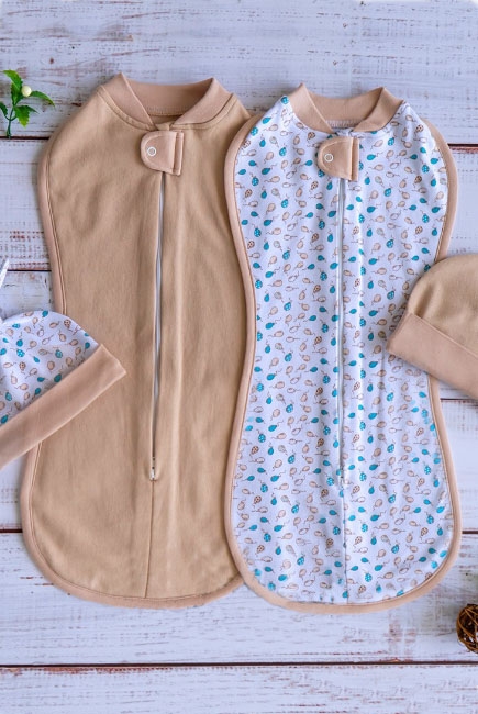 Комплект пеленок-коконов для новорожденных утепленный, Balloons