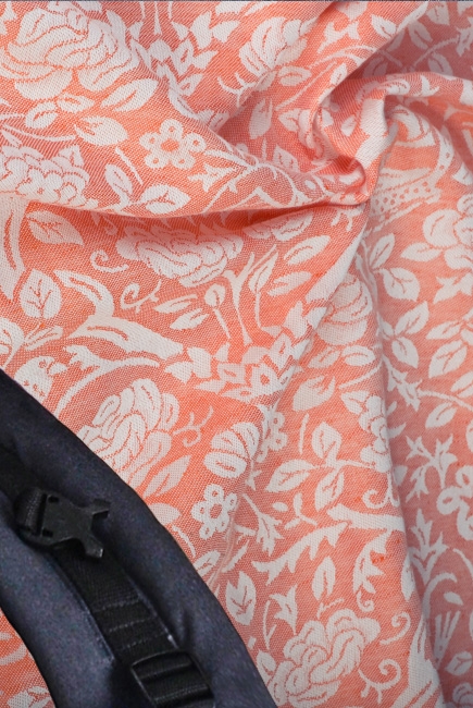 Эрго-рюкзак Diva Milano Rose Arancio Simple One! со льном