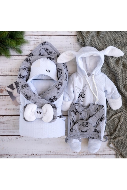 Комплект на выписку холодная зима Mr.Rabbit (7 предметов)