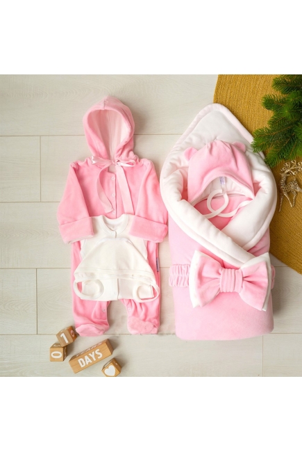 Комплект на выписку для новорожденного зимний Rose simple (7 предметов)
