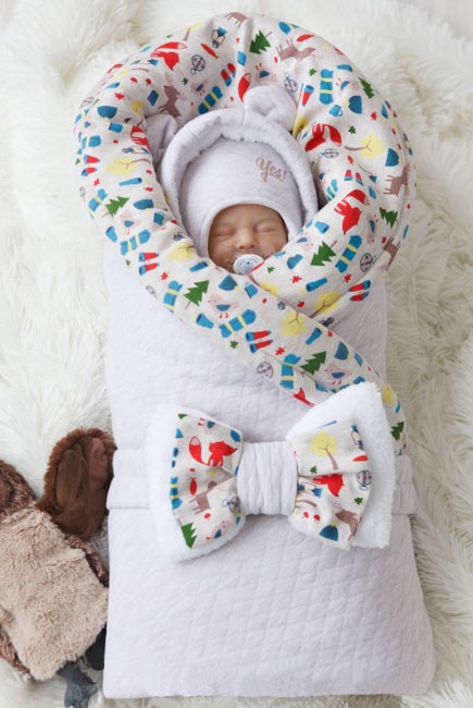 Комплект на выписку холодная зима, Animal Travel (6 предметов)