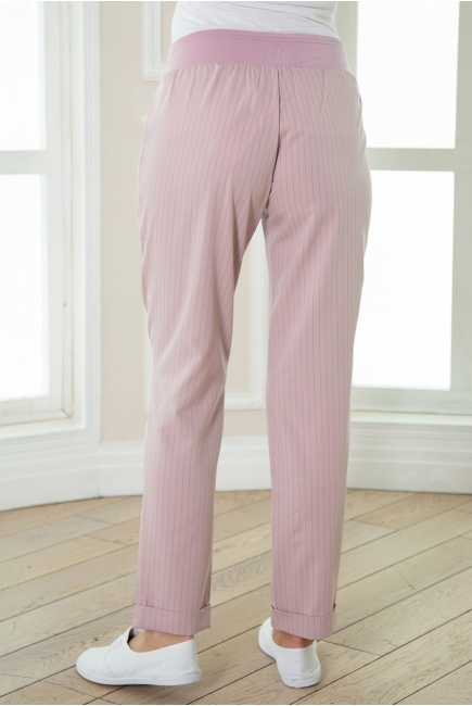 Брюки для беременных и родивших "морковки" Стейси, розовые