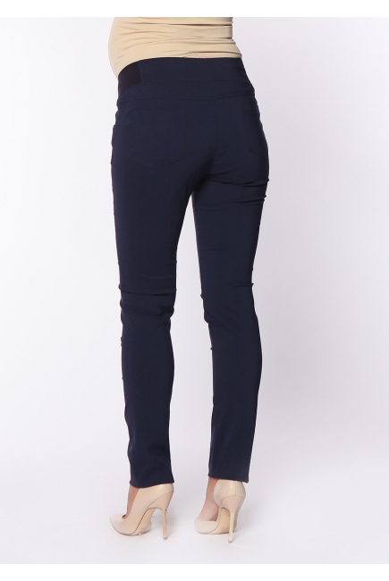 Брюки для беременных и родивших стрейч, темно-синие
